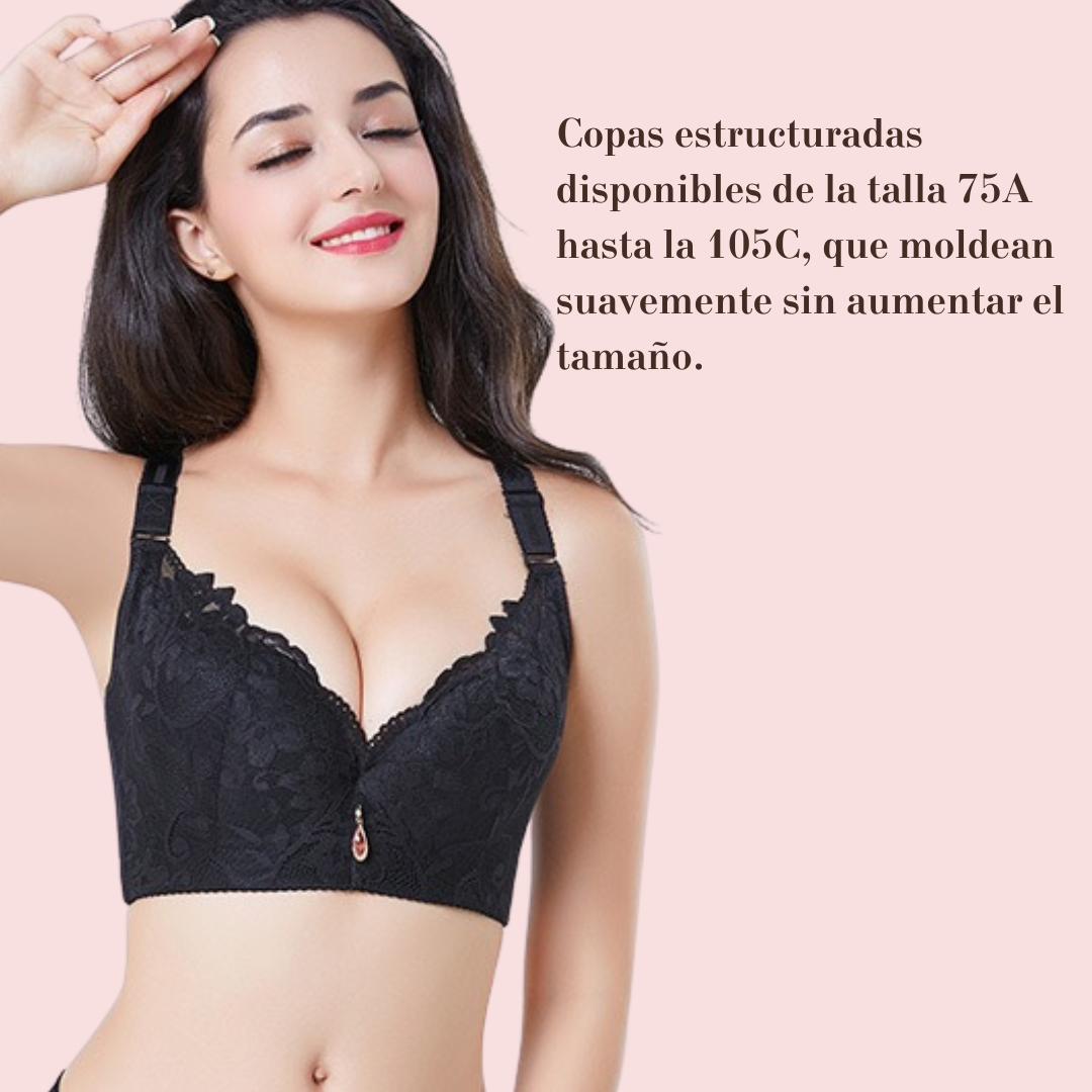 Soporte Pleno – Sostén de Encaje con Varillas y Multibroche