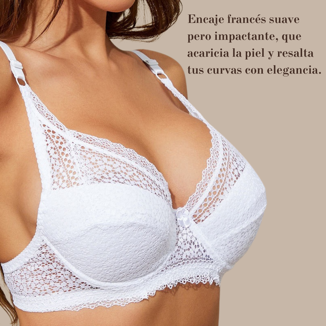 Encaje Realce – Sostén con Aro y Encaje para Tallas Grandes